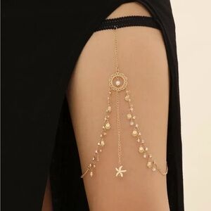 Gold Chain Leg Jewelry R289